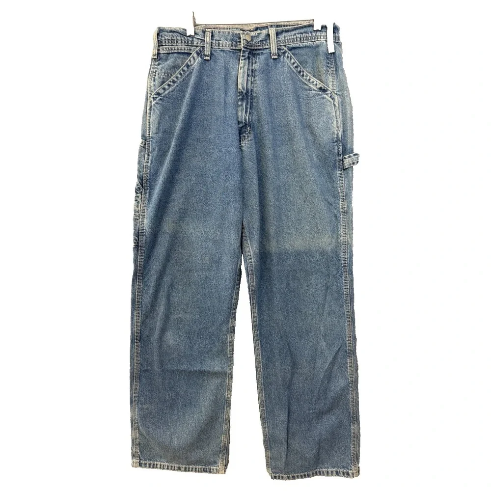 Polo Jeans Co. Ralph Lauren Men Blue Vintage Carpenter Denim Jeans Sz 31x32